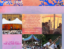 Tablet Screenshot of peaceintheparkfestival.org